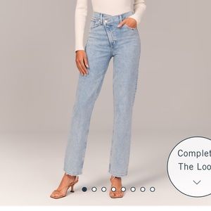 90s slim straight ultra high rise Abercrombie jeans.